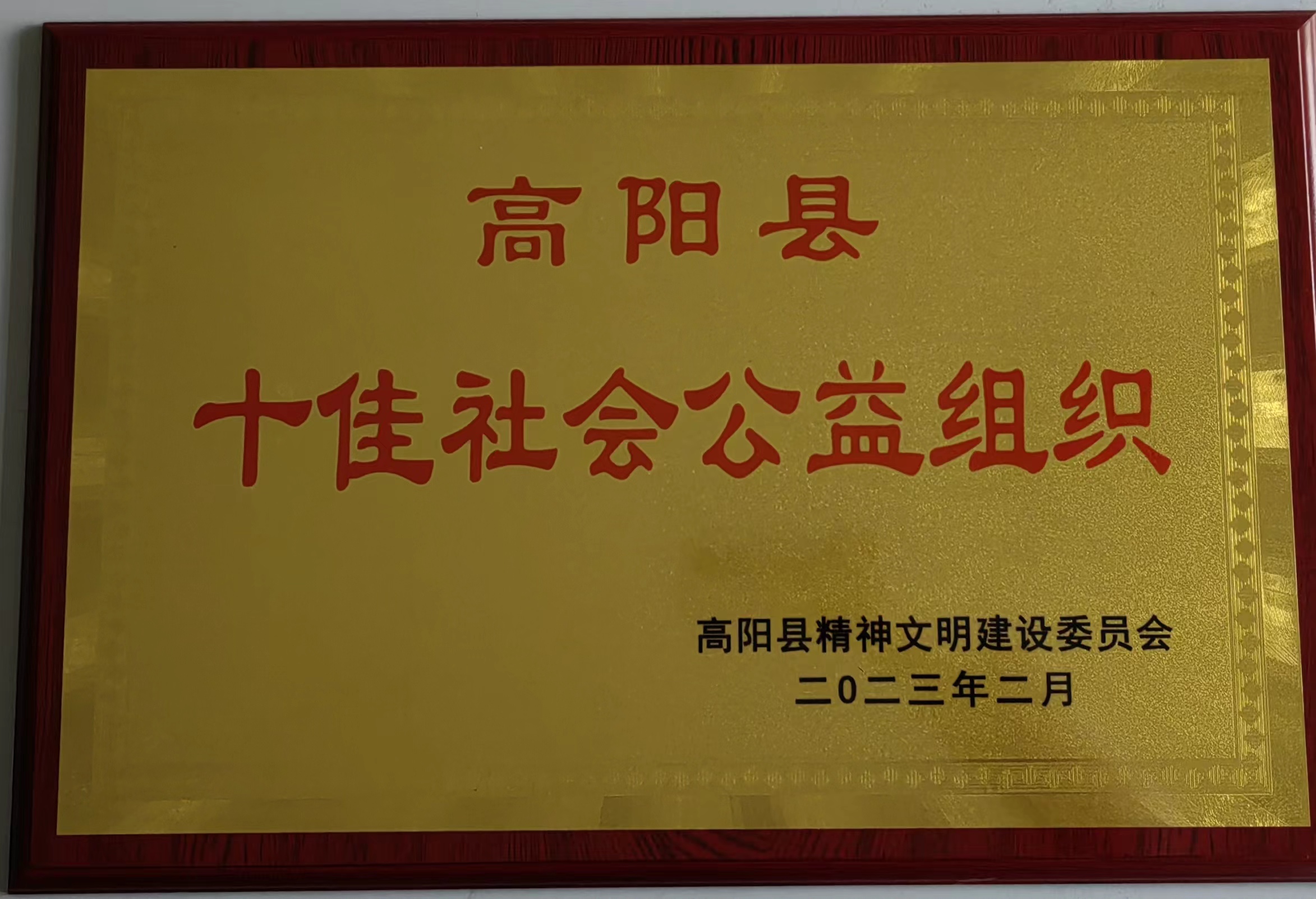 喜報！高陽縣瑞春紡織榮獲“十佳社會公益組織”稱號